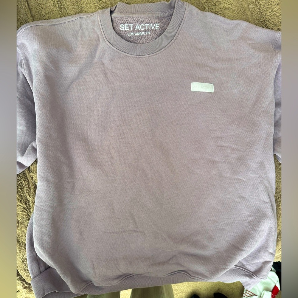 Set Active Lilac Crewneck